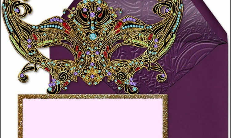 Templates For Masquerade Invites