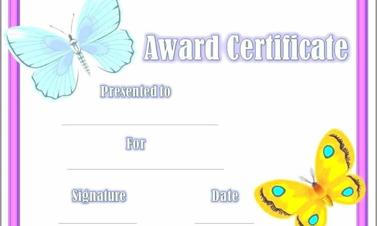 Templates For Preschool Graduation Certificates