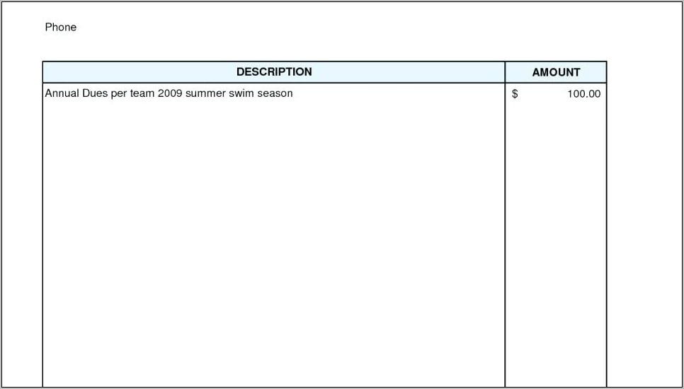 Templates Of Tax Invoices