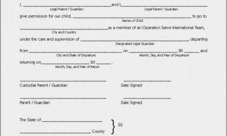 Temporary Guardianship Forms Kansas