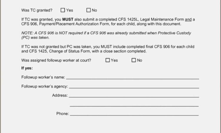 Temporary Guardianship Forms Michigan