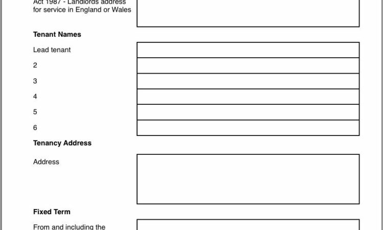 Tenancy Agreement Template Free Download Pdf Uk