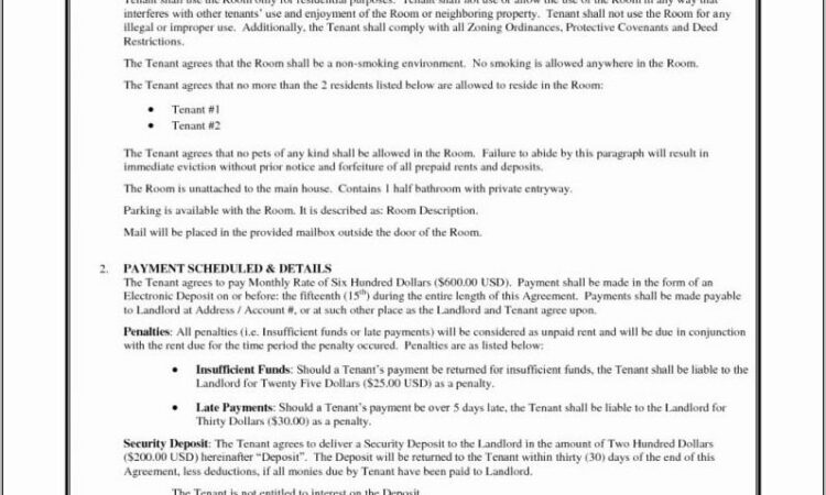 Tenancy Agreement Template Free Download Uk