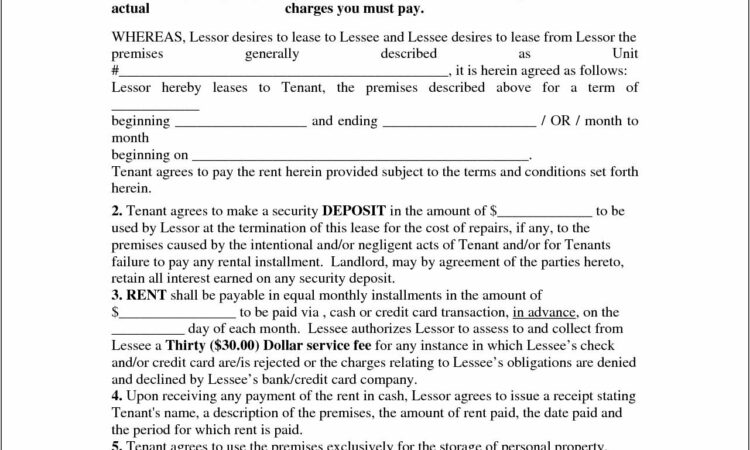 Tenancy Agreement Template Pdf Uk