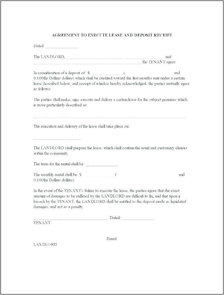 Tenant Contract Template Uk Free
