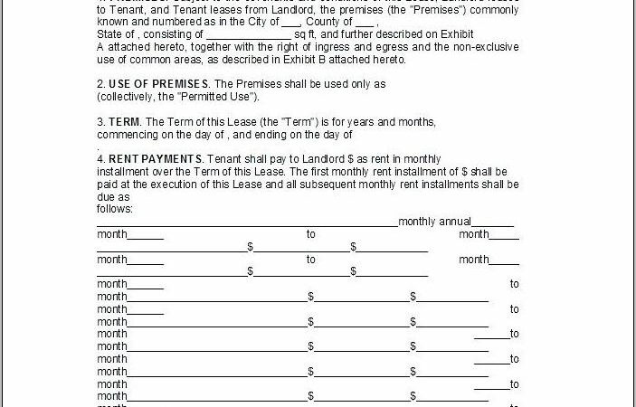 Tenant Lease Agreement Template South Africa