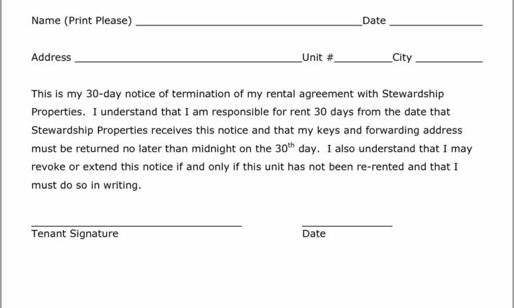 Tenant Move Out Template