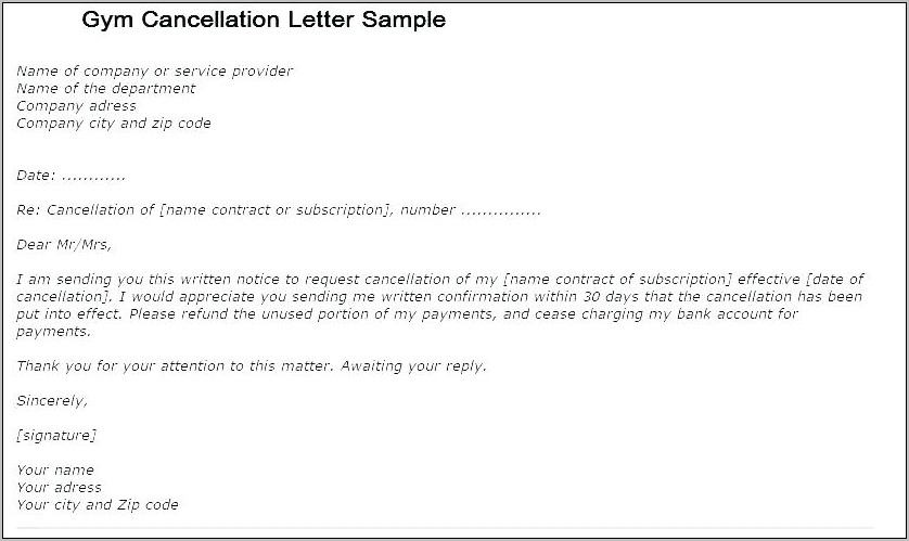 Termination Of Tenancy Contract Letter Sample