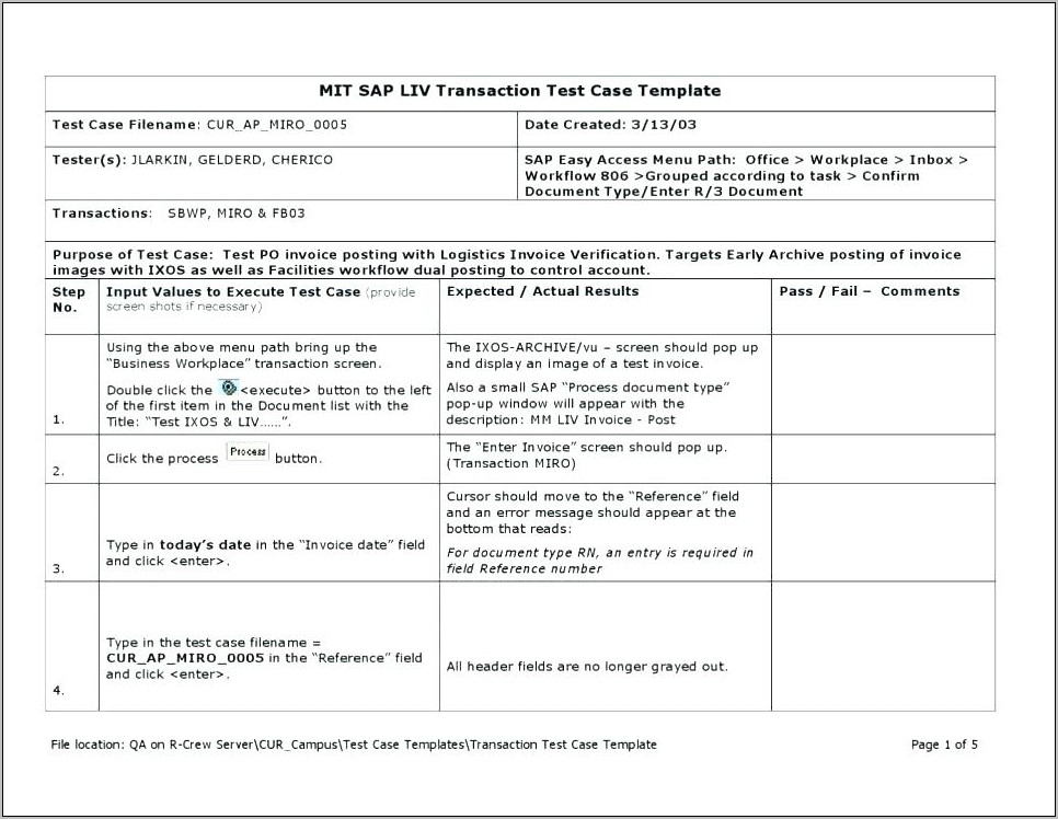 Test Automation Strategy Document Template