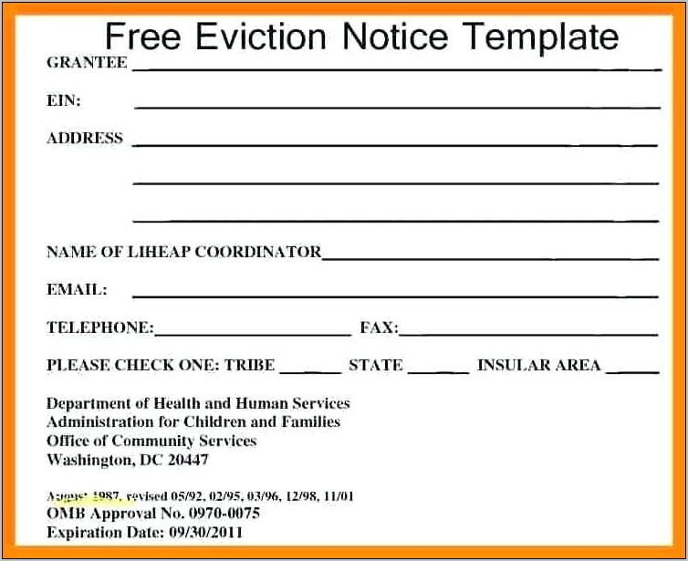 Texas 30 Day Eviction Notice Template