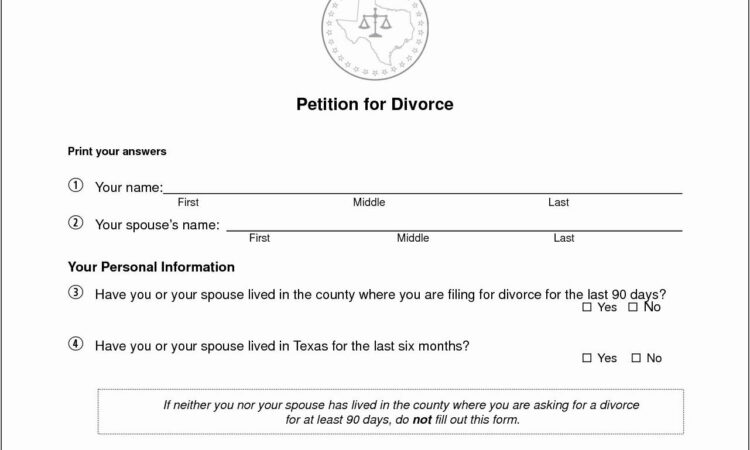 Texas Final Divorce Decree Example