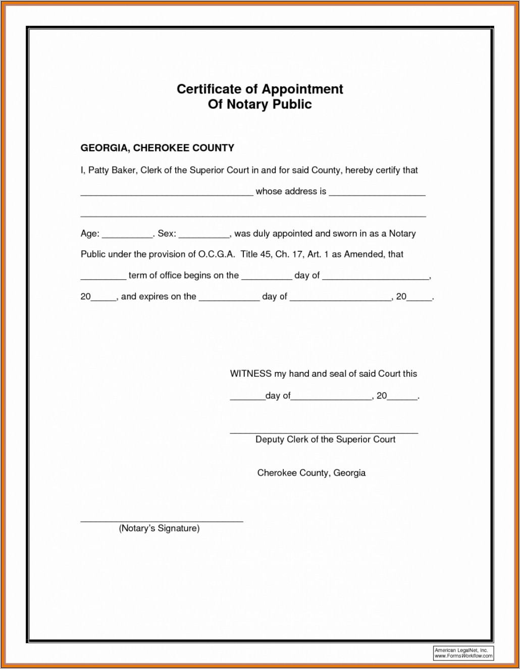 Texas Notary Acknowledgment 2015
