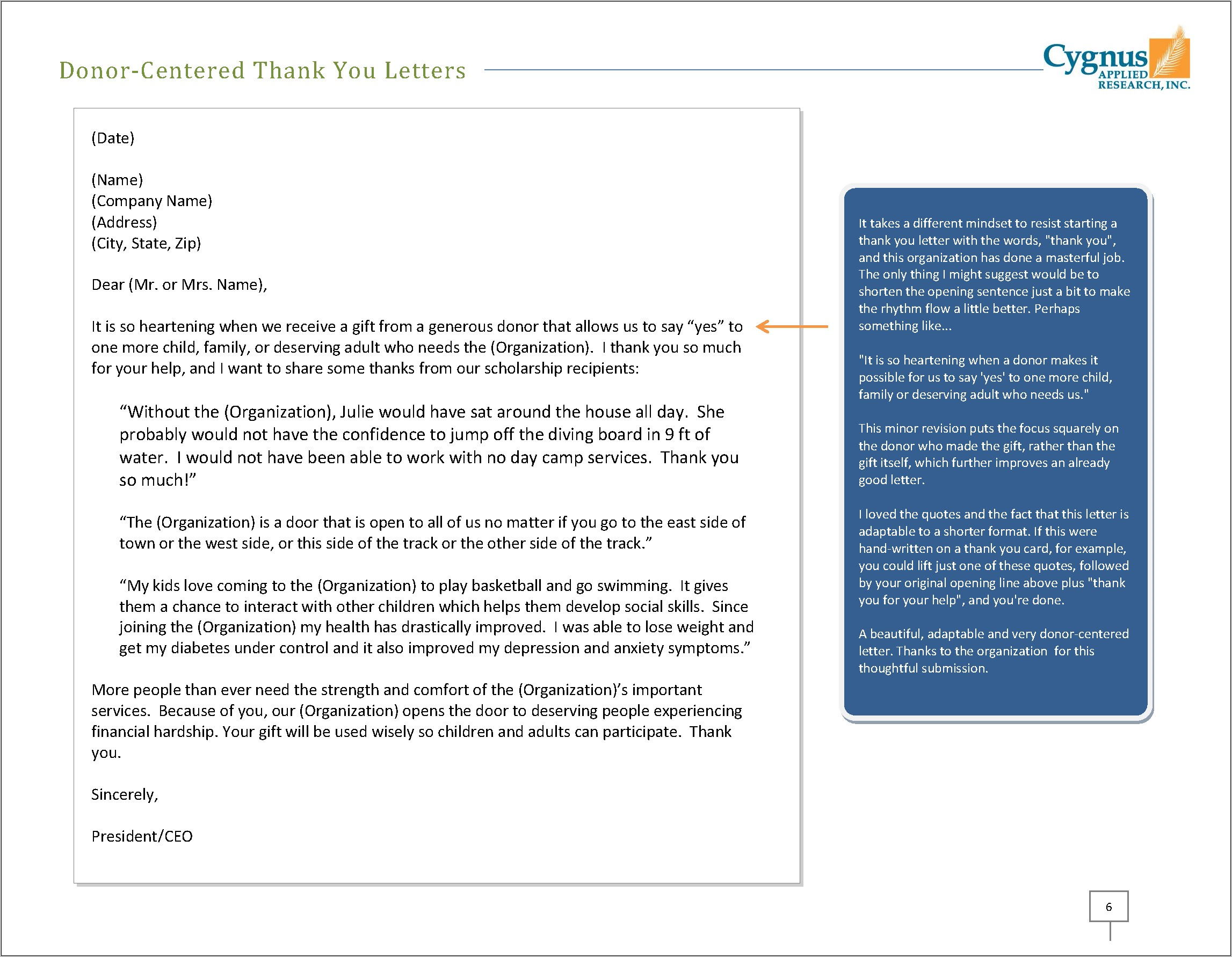 Thank You Letter Sample Fundraising