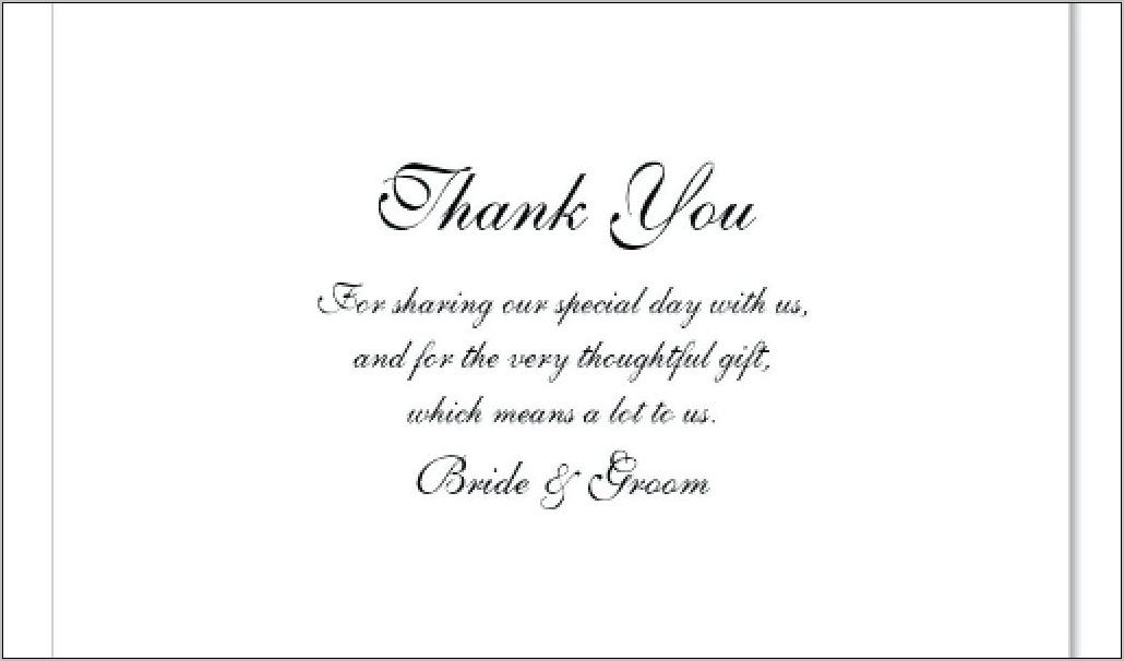Thank You Note For Funeral Donation Sample