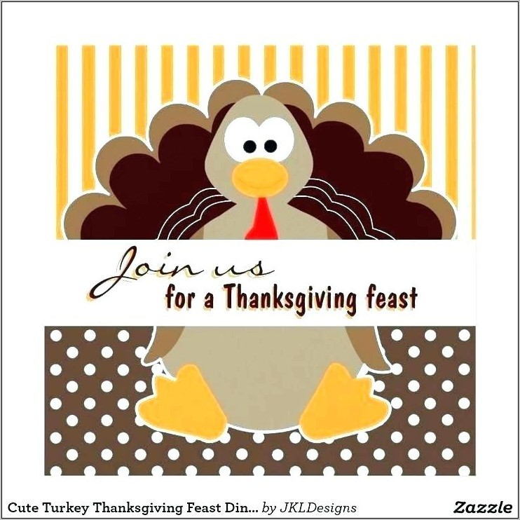 Thanksgiving Dinner Invitation Wording Samples