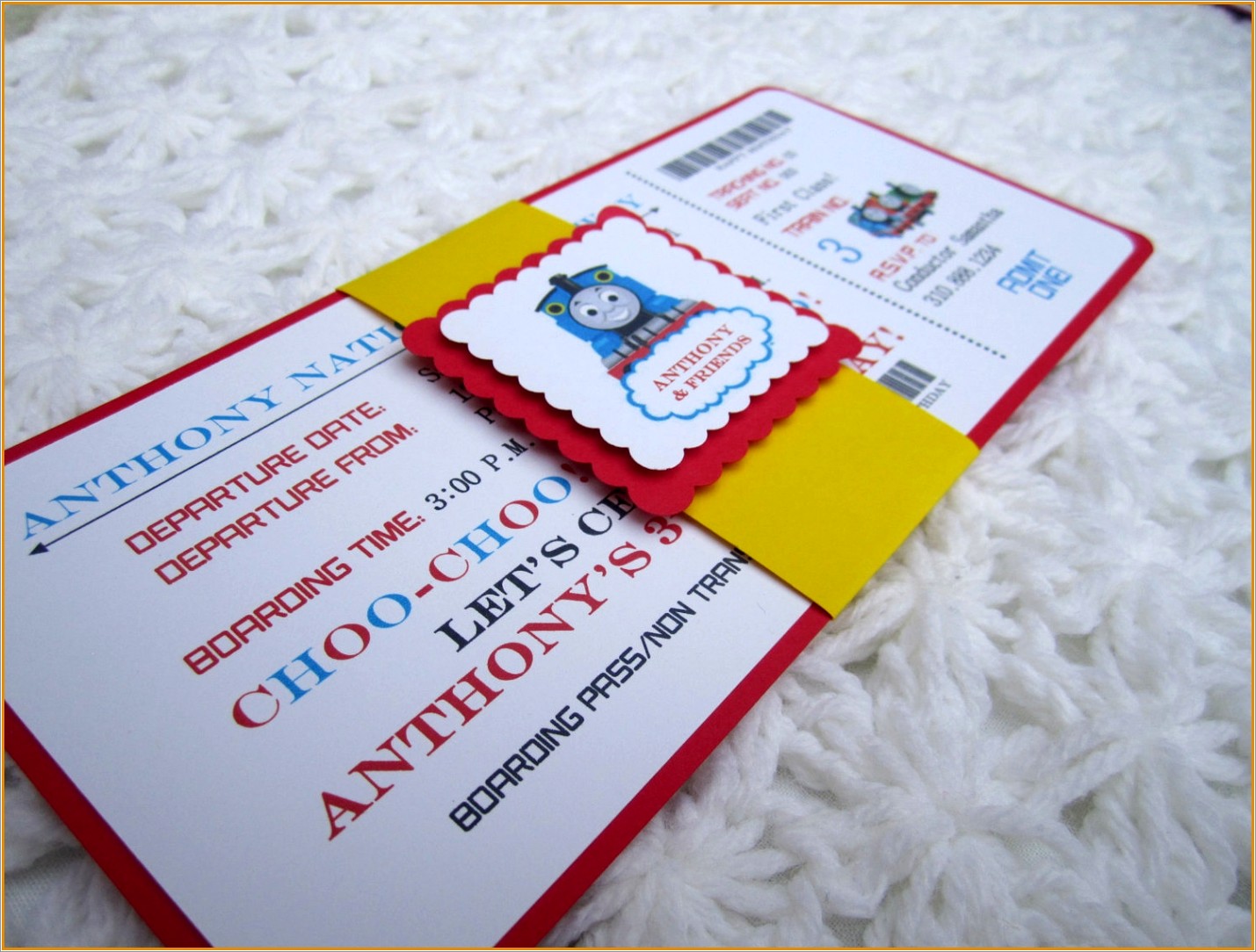 Thomas The Tank Engine Invitations Templates