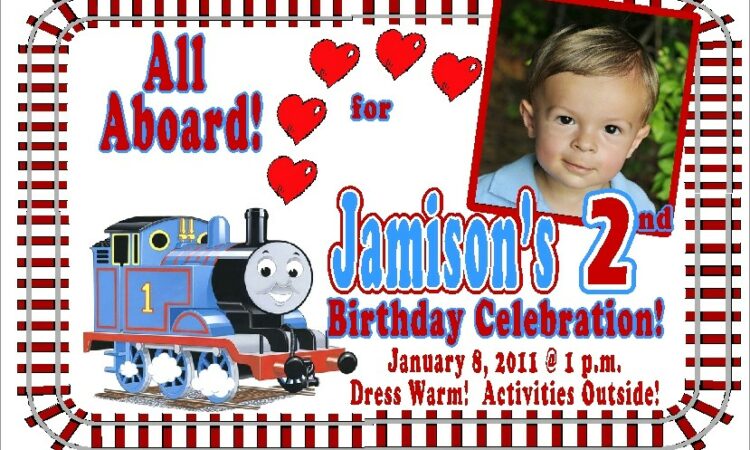 Thomas The Train Invitations Personalized