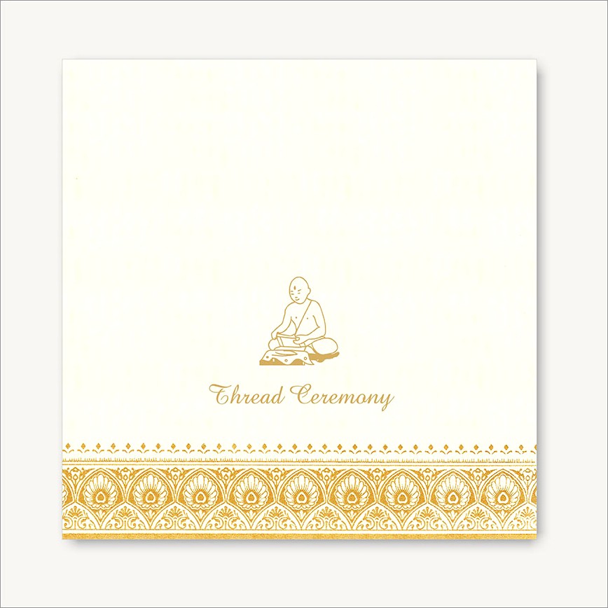 Thread Ceremony Invitation Cards Online
