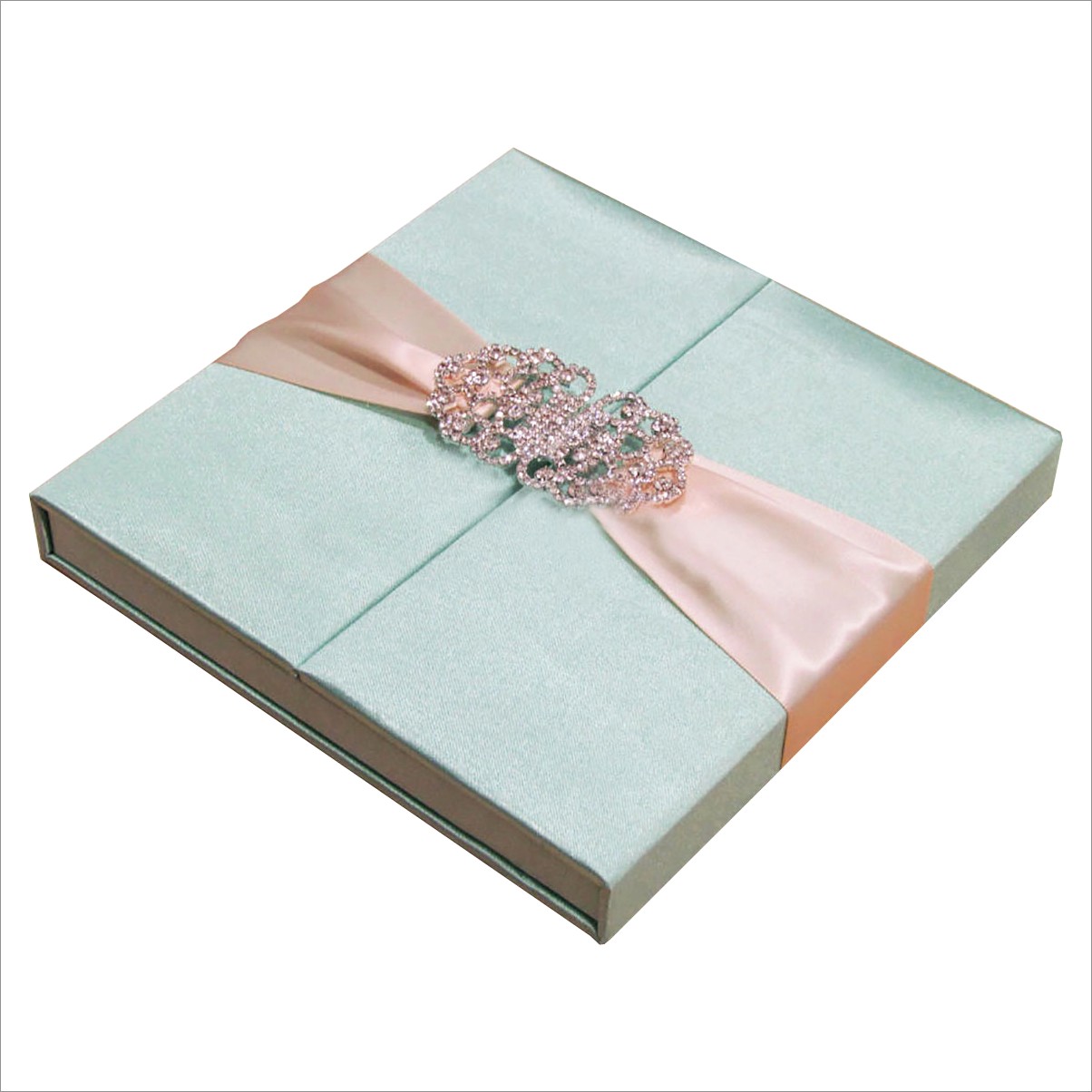 Tiffany Blue Wedding Box Invitations