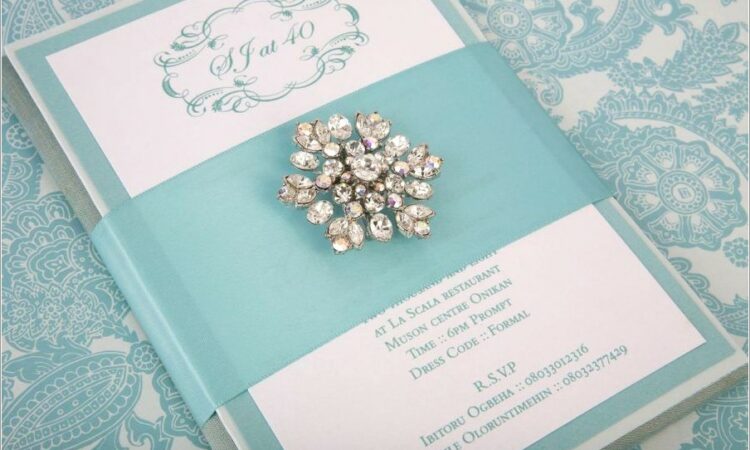 Tiffany Blue Wedding Invitations Kits