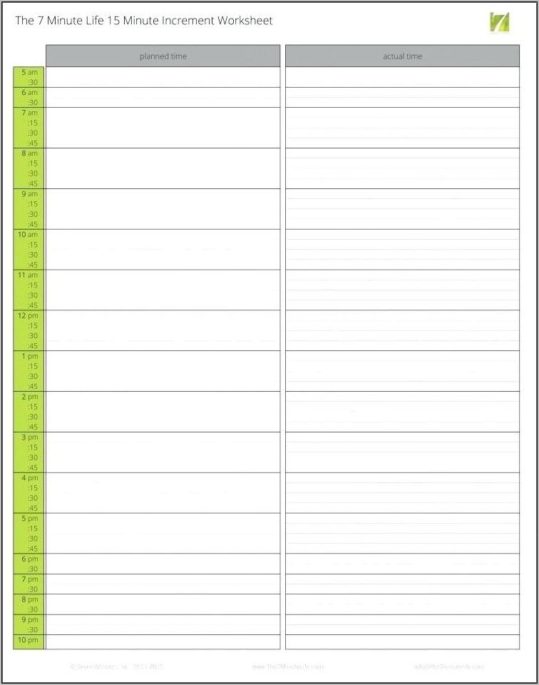 Time Management Sheets Template