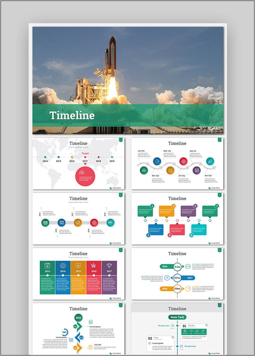 Timeline Presentation Template Free Download
