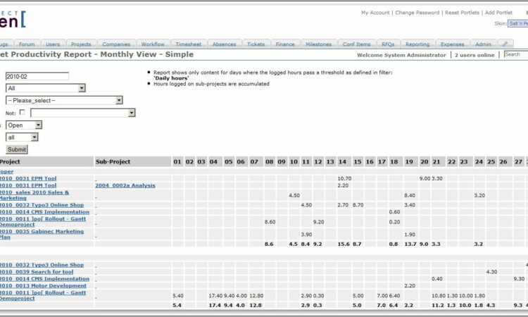 Timesheet Template With Overtime