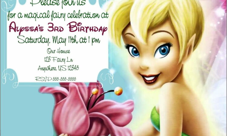 Tinkerbell Invitations Templates Free