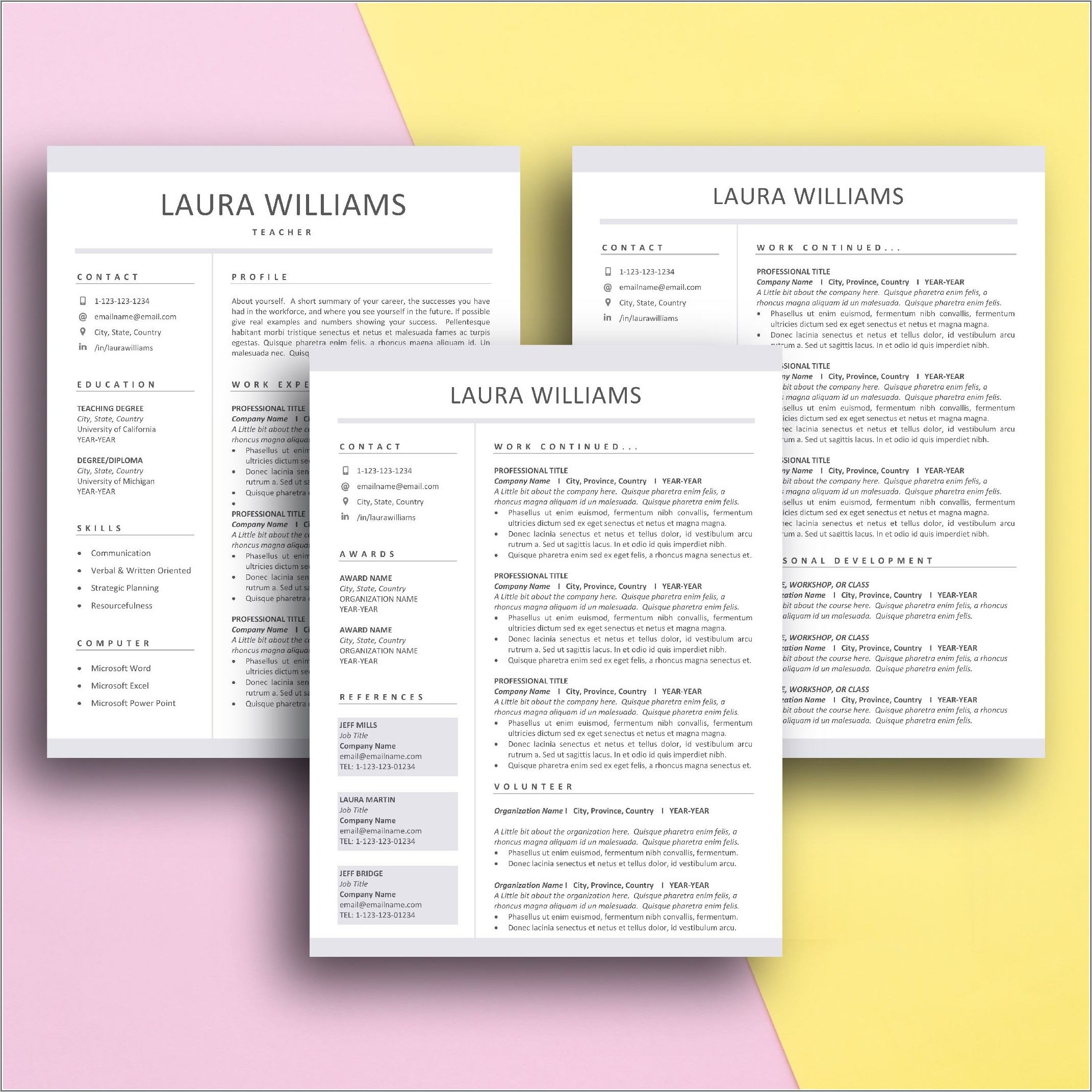 Top Free Resume Templates Download