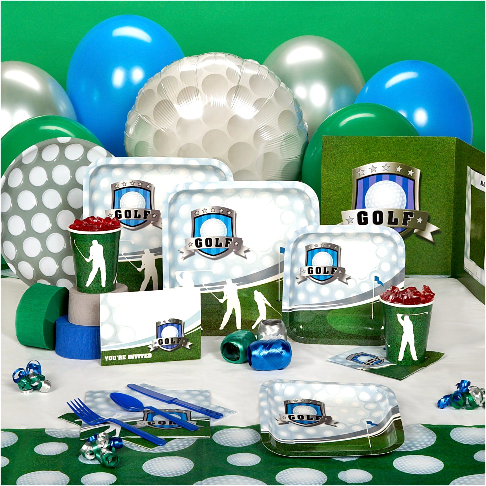 Top Golf Birthday Invitations