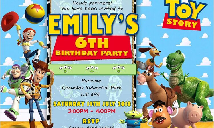 Toy Story Birthday Invitations