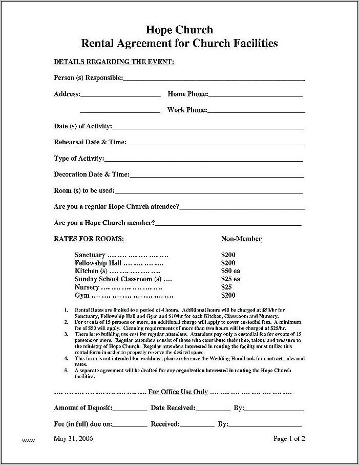 Trailer Hire Agreement Form