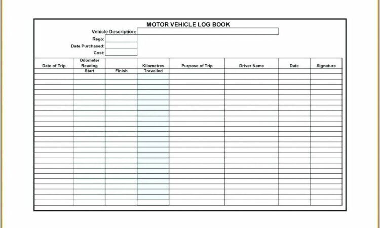 Training Log Book Example