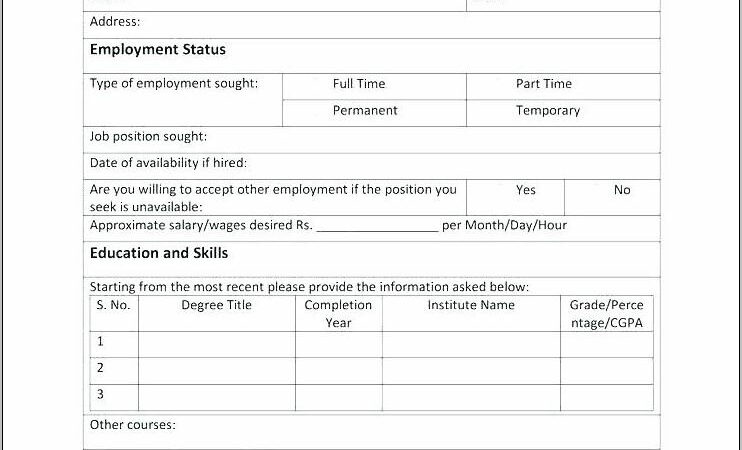 Training Registration Form Template Word