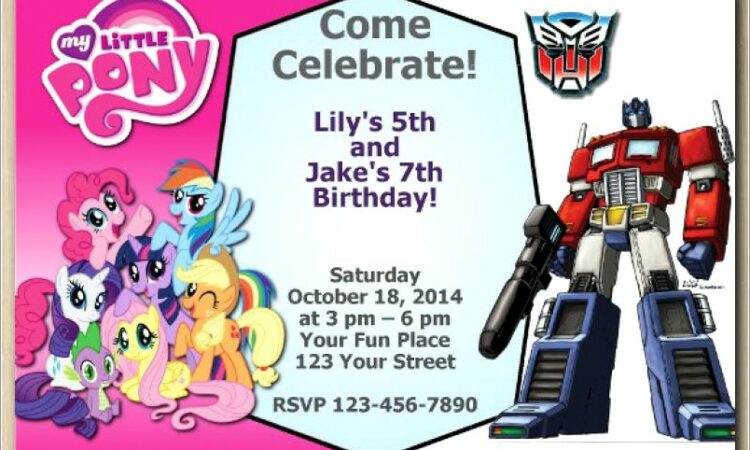 Transformers Birthday Invitation Template