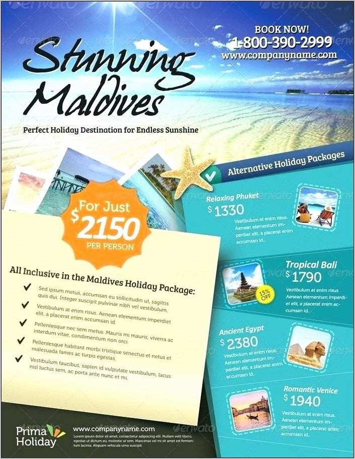 Travel Agency Flyers Templates