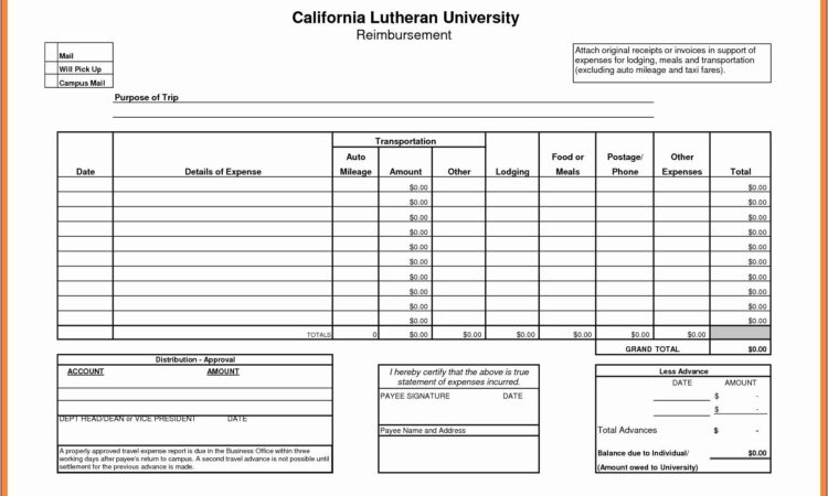 Travel Expense Template Microsoft