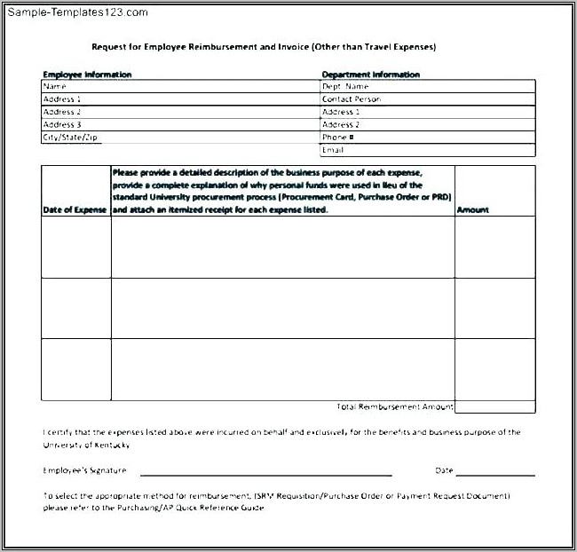 Travel Expenses Claim Form Template Uk