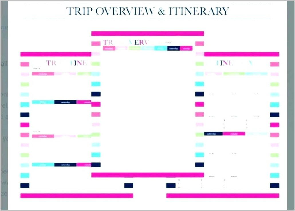 Travel Itinerary Example Europe