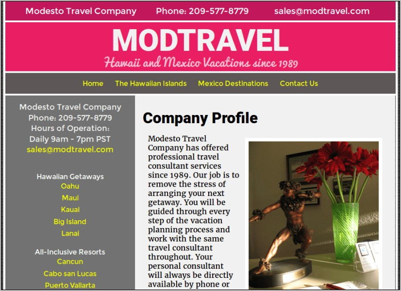 Travel Tours Company Profile Sample