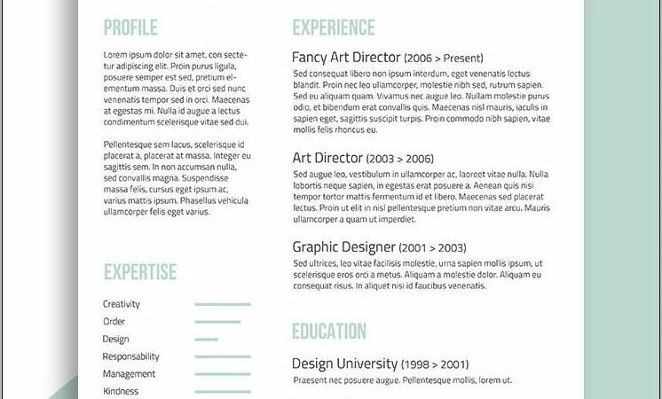 Trendy Resume Templates Free