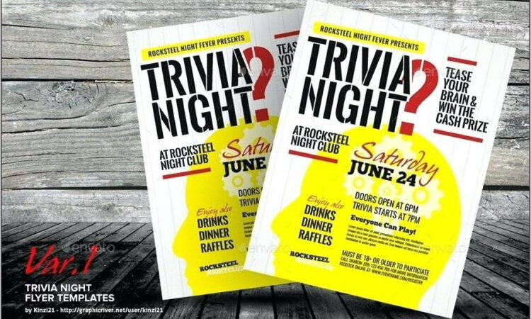 Trivia Night Flyer Templates Download Free