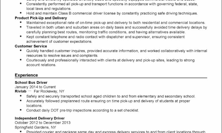 Truck Driver Resume Template Australia