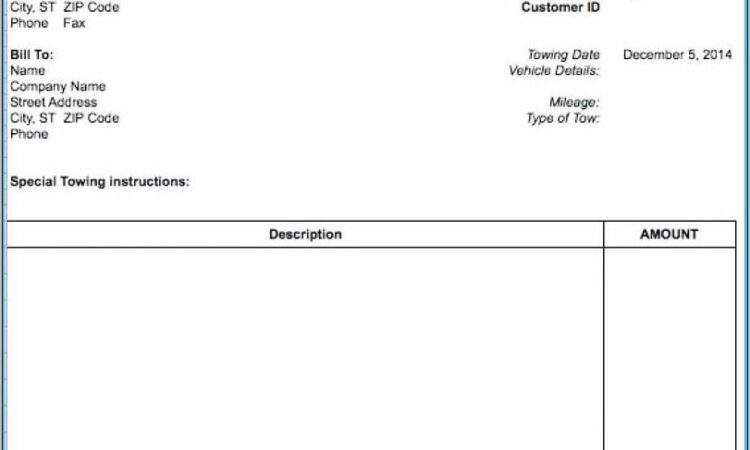 Trucking Invoice Template Free