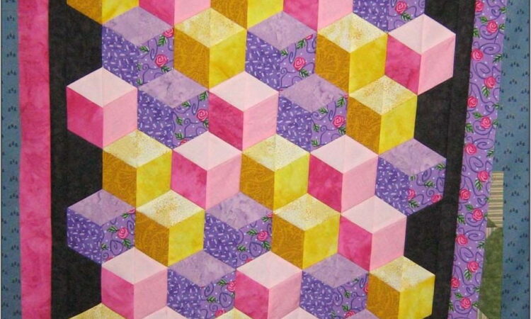 Tumbling Blocks Quilt Patterns Free