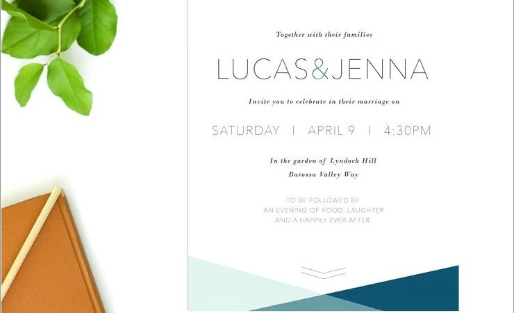 Turquoise Green Wedding Invitations