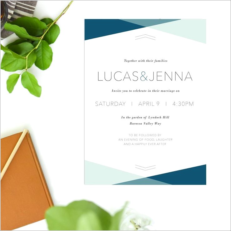 Turquoise Green Wedding Invitations