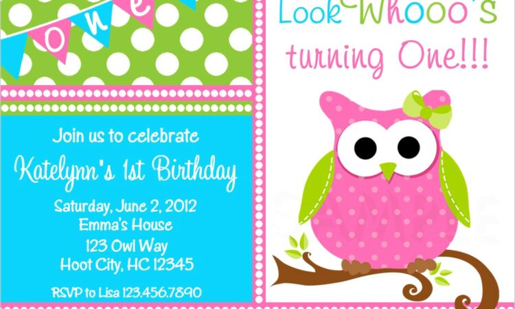 Twin First Birthday Invitations