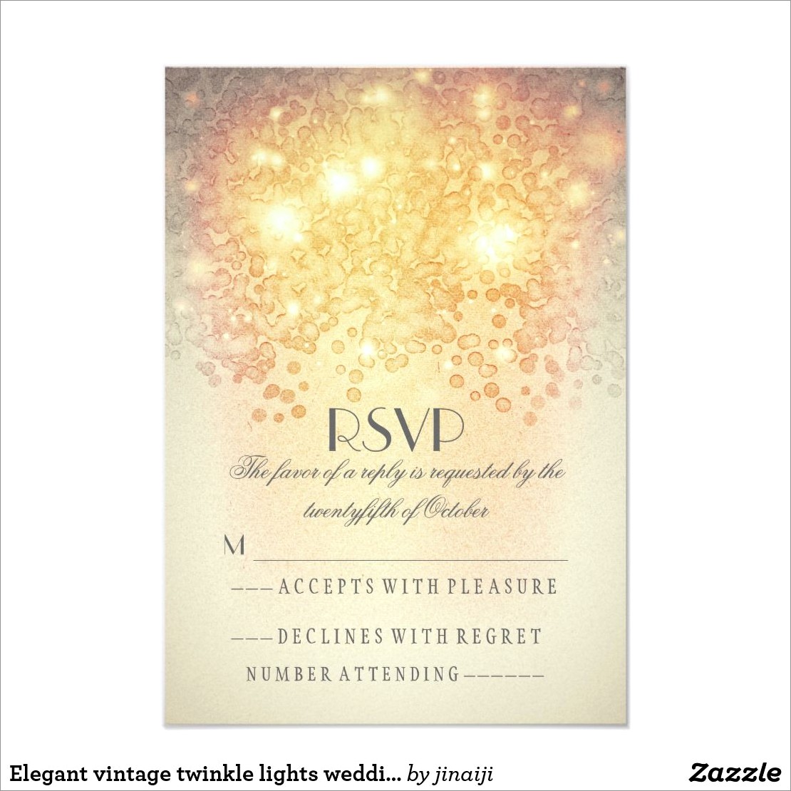 Twinkle Lights Wedding Invitations