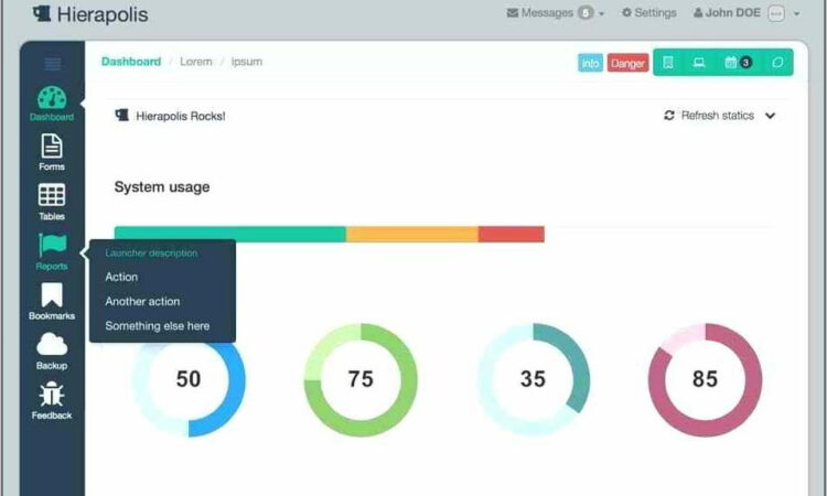 Twitter Bootstrap Admin Template Free Download